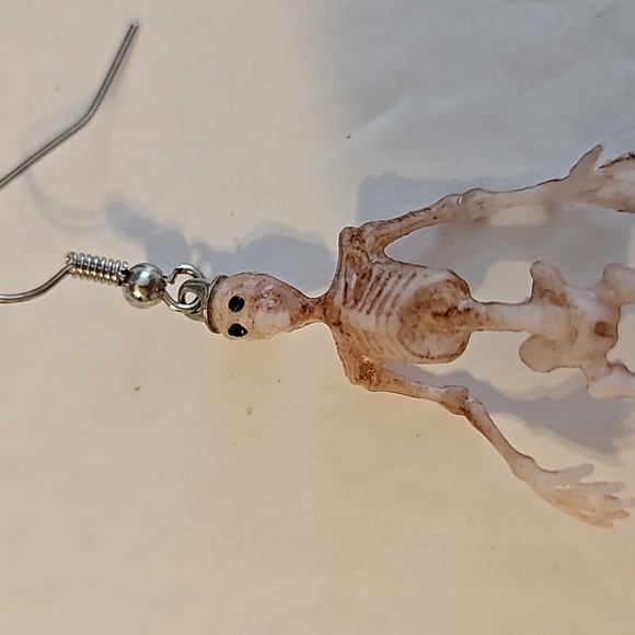 Skeleton Handmade Pierced Earrings - Picture 2 of 5